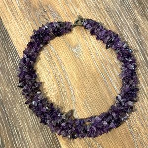 Amethyst choker necklace ❤️
